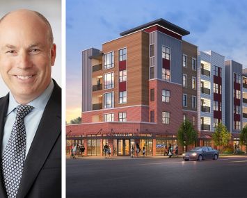 Darryl Button, president and CEO of Pacific Life Insurance Company, and The Hall.
